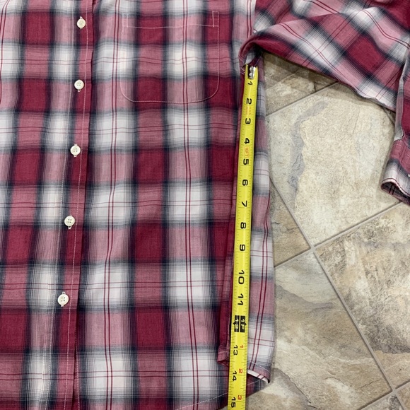 VINTAGE NWOT SEPARATE ISSUE Plaid Blouse - Picture 6 of 7